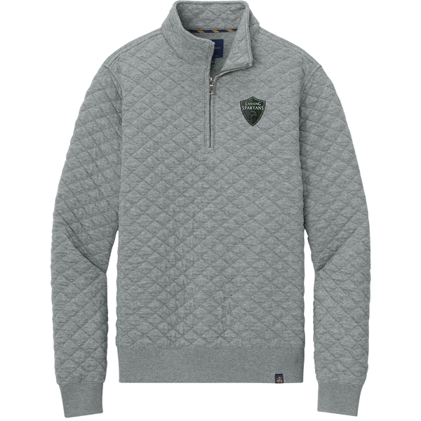 Lansing Spartans Brooks Brothers Diamond Quilt 1/4-Zip
