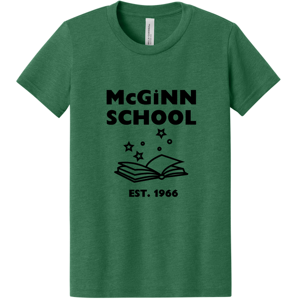 McGinn Elementary Youth 'Book' Heather CVC Tee