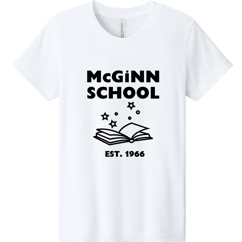 McGinn Elementary Youth 'Book' Heather CVC Tee