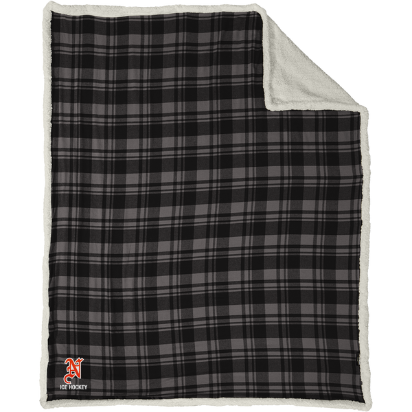 Midd North Hockey Flannel Sherpa Blanket
