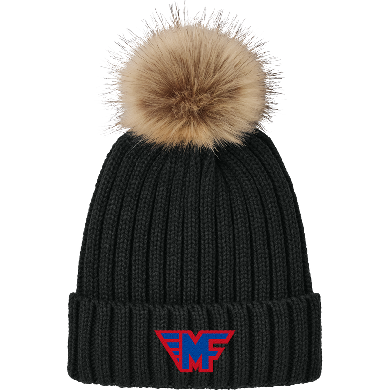 Mid-Fairfield Faux Fur Pom Beanie