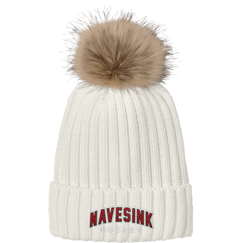 Navesink Faux Fur Pom Beanie