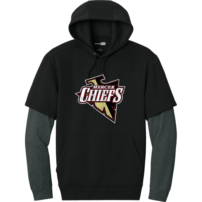 Mercer Chiefs Tough Fleece Layered Hoodie