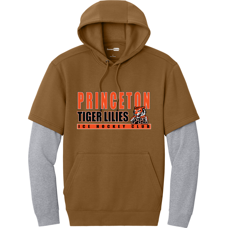 Princeton Tiger Lilies Tough Fleece Layered Hoodie