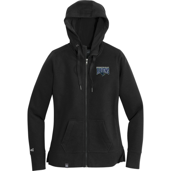 Kensington Valley Ravens New Era Ladies French Terry Full-Zip Hoodie