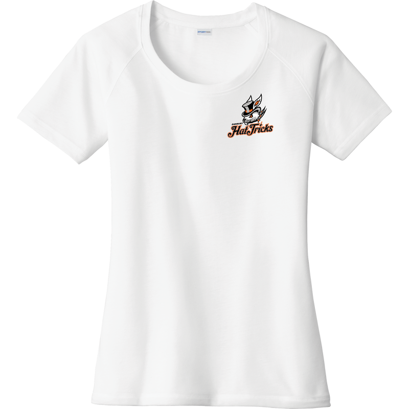 Danbury Hat Tricks Ladies PosiCharge Tri-Blend Wicking Scoop Neck Raglan Tee