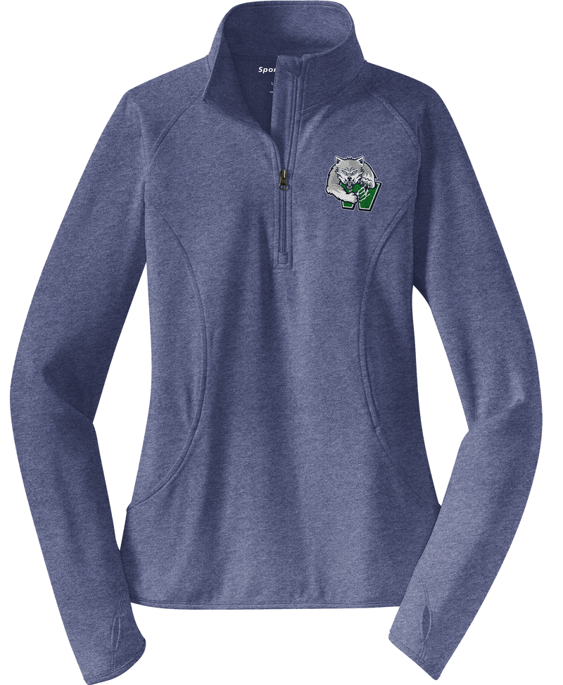 Woodbridge Wolfpack Ladies Sport-Wick Stretch 1/4-Zip Pullover