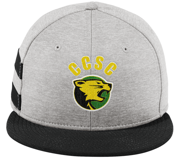 Chester County New Era Shadow Heather Striped Flat Bill Snapback Cap