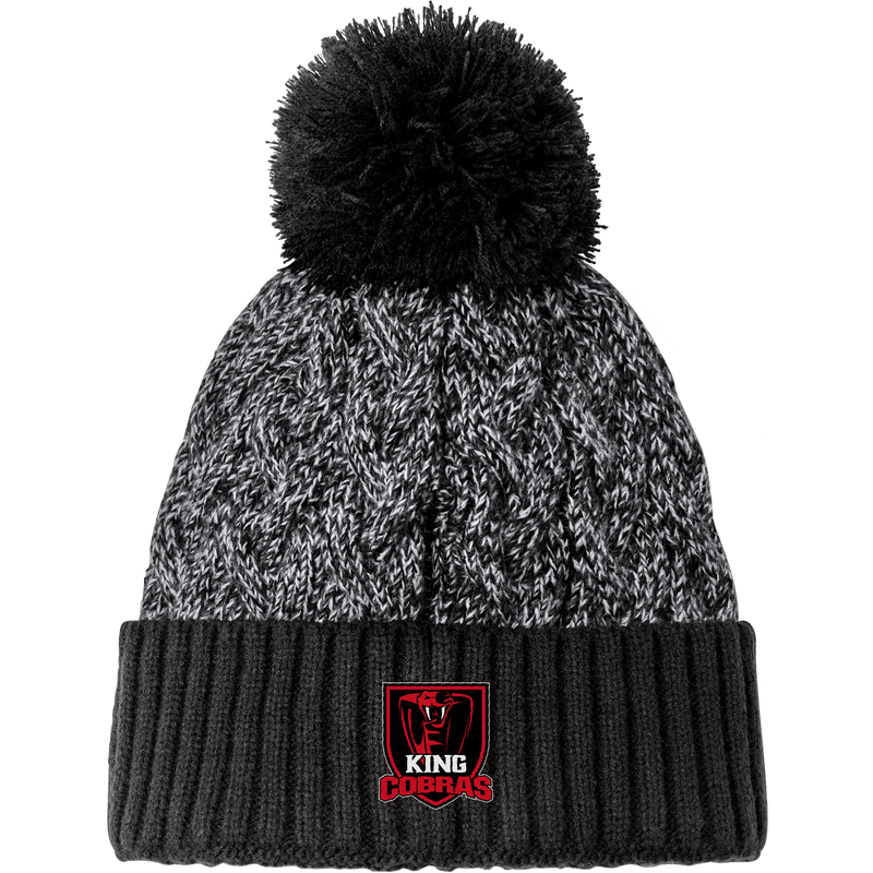 King Cobras New Era Marled Knit Pom Beanie