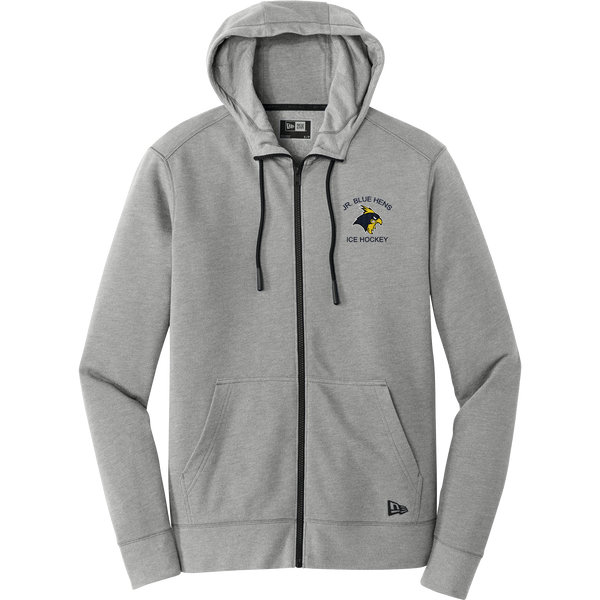 Delaware Jr. Blue Hens New Era Tri-Blend Fleece Full-Zip Hoodie