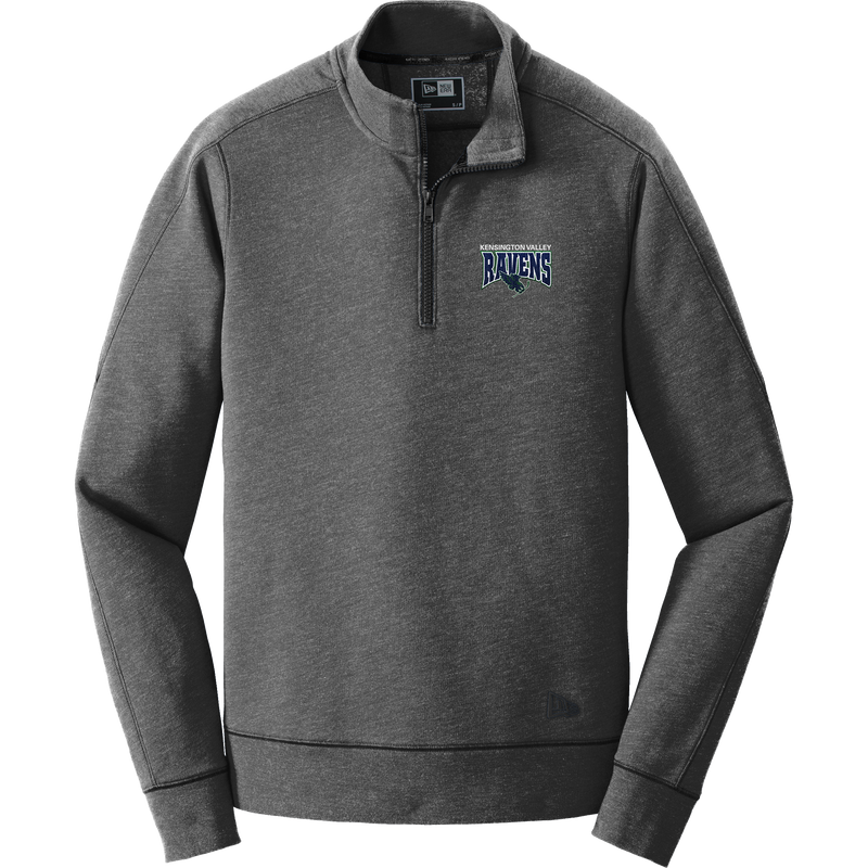 Kensington Valley Ravens New Era Tri-Blend Fleece 1/4-Zip Pullover