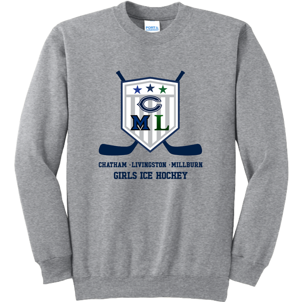 CML Girls Ice Hockey Essential Fleece Crewneck Sweatshirt