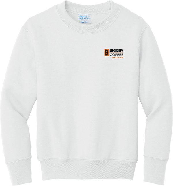 Biggby Coffee Hockey Club Youth Core Fleece Crewneck Sweatshirt