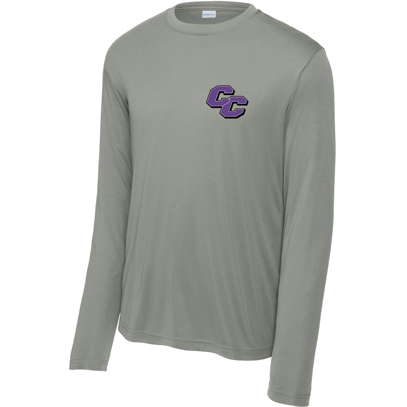 Curry College (Bleed Purple CC) Youth Long Sleeve PosiCharge Competitor Tee