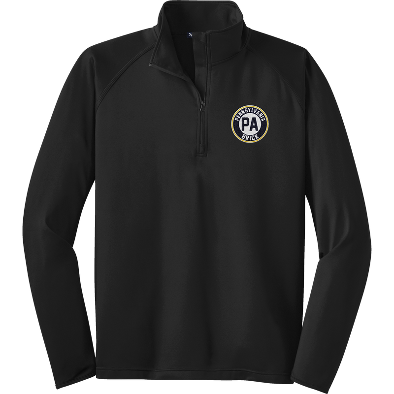 PA Brick Sport-Wick Stretch 1/4-Zip Pullover