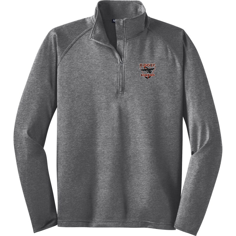 Biggby Bombers Sport-Wick Stretch 1/4-Zip Pullover