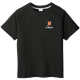 Midd North Hockey Youth PosiCharge Tri-Blend Wicking Raglan Tee